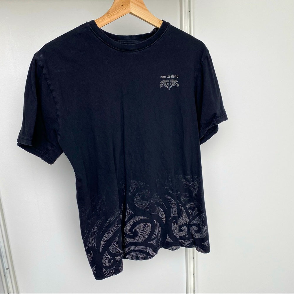 Black Tshirt with Gray Detail